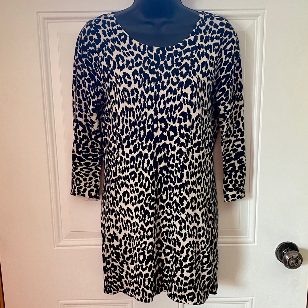 Cheetah Print Tunic Sweater